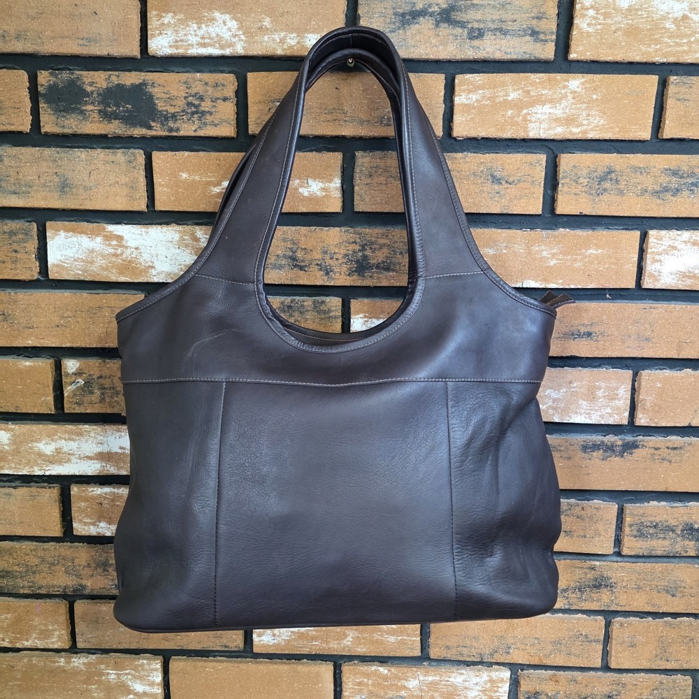 Piel Leather Laptop Hobo Bag